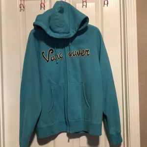 Vancouver hoodie turquoise XL